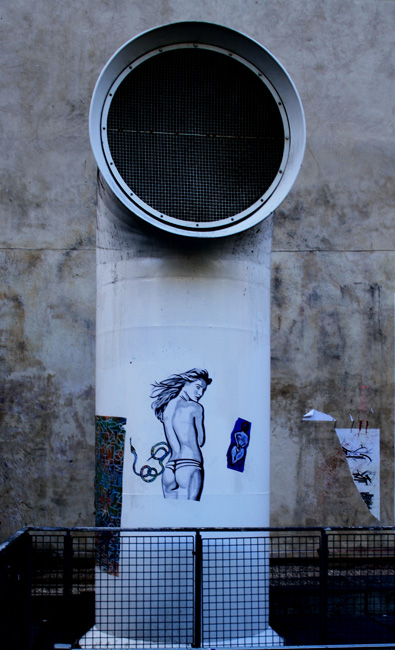 Some street art next to the Centre Pompidou